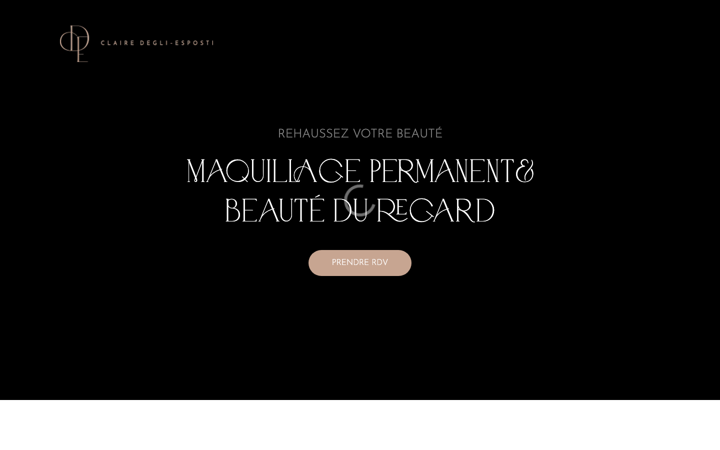 Capture d'écran du site Claire Degli Esposti